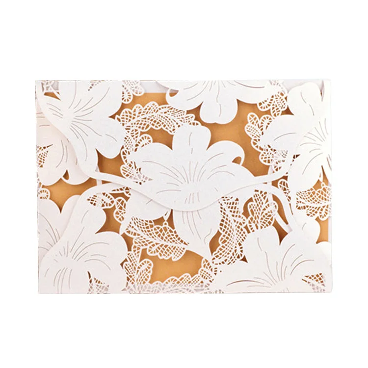 
Fancy Laser Cut Wedding Invitations White Greeting Cards Boda Invita Invitation De Mariage 