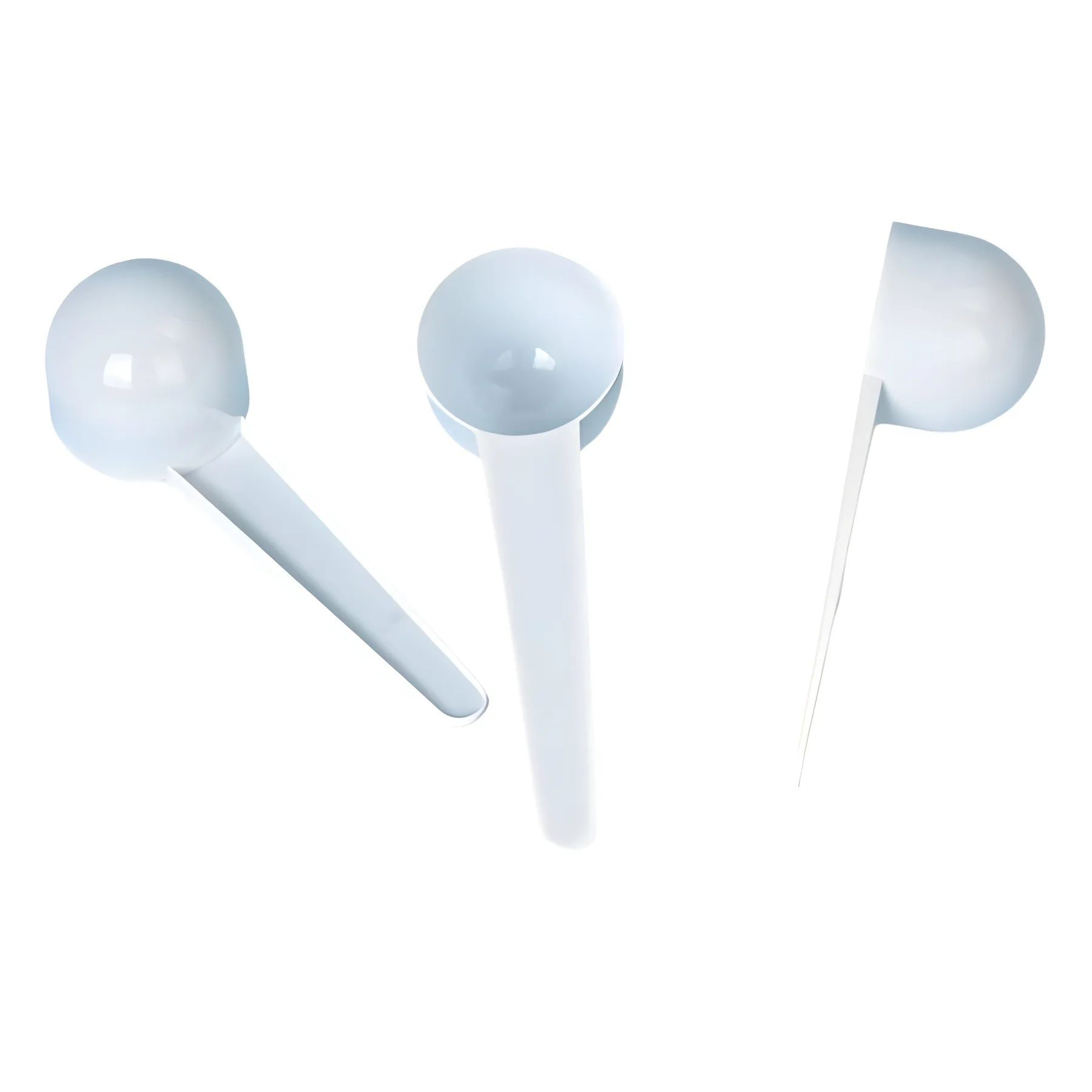 Bambus 10g Plastic Measuring Scoop Measuring Powder Measuring Spoon Customizable Plastic Square Chocolate Spoon White Size 45cm