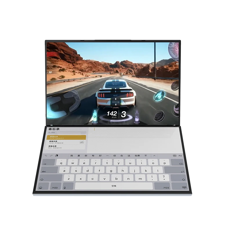 Hot Sale 16+16 Inch Dual Screen Laptop Intel i5 i7 12 Gen CPU 16GB Dual Touch Screen Laptop for Home Business