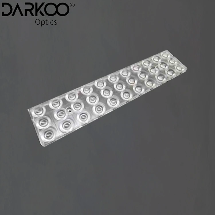 Массив формы SMD круглая 33 светодиода акриловая ПММА линейная Светодиодная лампа освещения линза 90 градусов Френеля