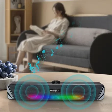 Original Lenovo TS33-A Home Theater Sound System Speaker USB + 3.5mm Wire Amplifiers RGB Portable Soundbar Party Speaker