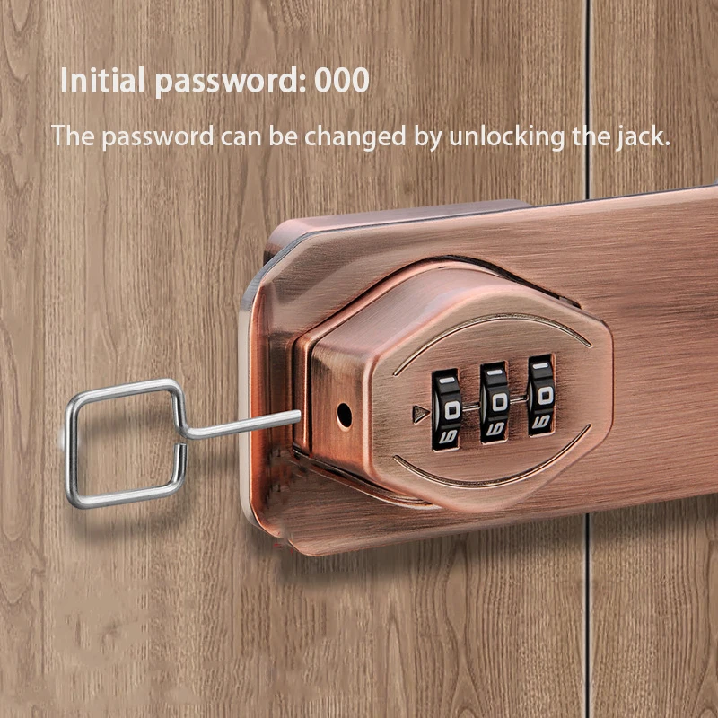 Alloy Metal Mailbox Post Cabinet Door Cam Lock Child Safety 3-Digit  Password  Push Latch Lock for Cabinet cam latch