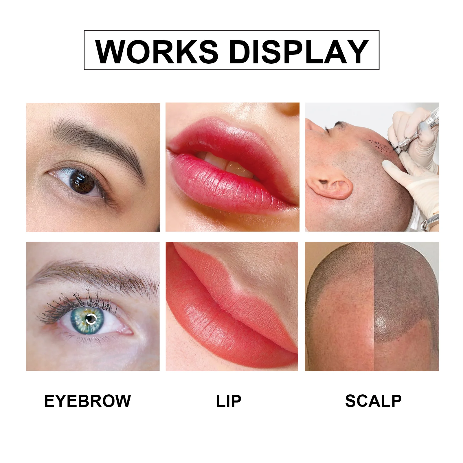 Goochie organic permanent cosmetic makeup lip Eyebrow tattoo ink pigment permanent makeup