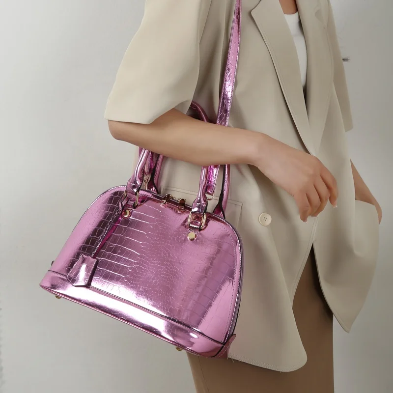 Wholesale Leather Big Bag Luxury Handbags Female Tote Bag Lady Fashion Design Purses Large Capacity Shiny Handbags for Women