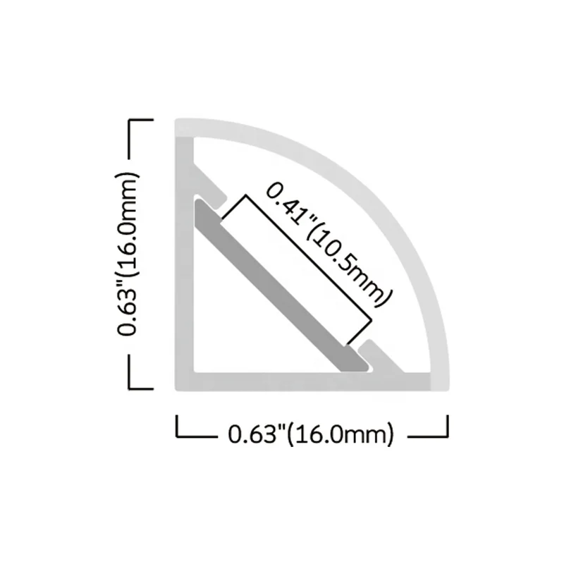 New Product Multiple Colors Black Opal LED Plastic Extrusion Strip Diffuser PC Bar Flexible Channel Lampshade Linear Light Cover