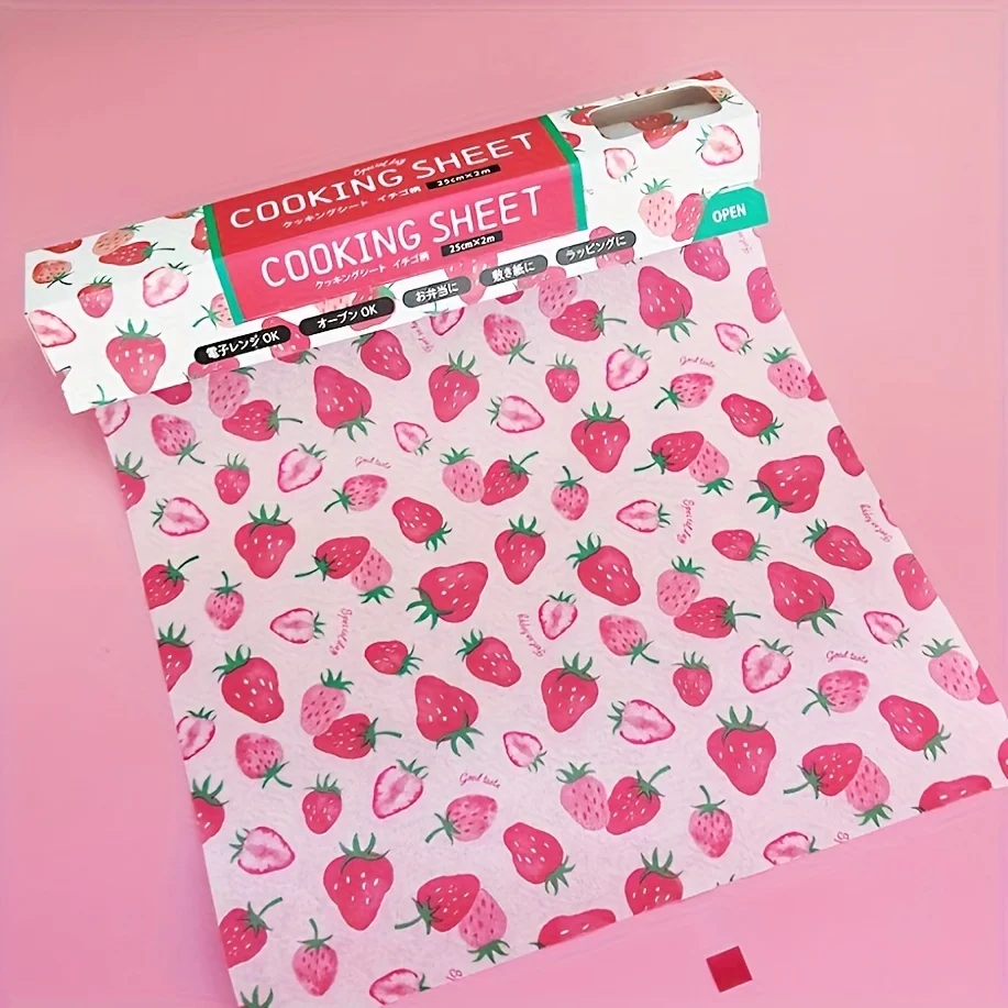 Custom Cute Pattern Disposable Biodegradable Food Packaging Grease Resistant Baking Oilproof Non-stick Wax Parchment Paper