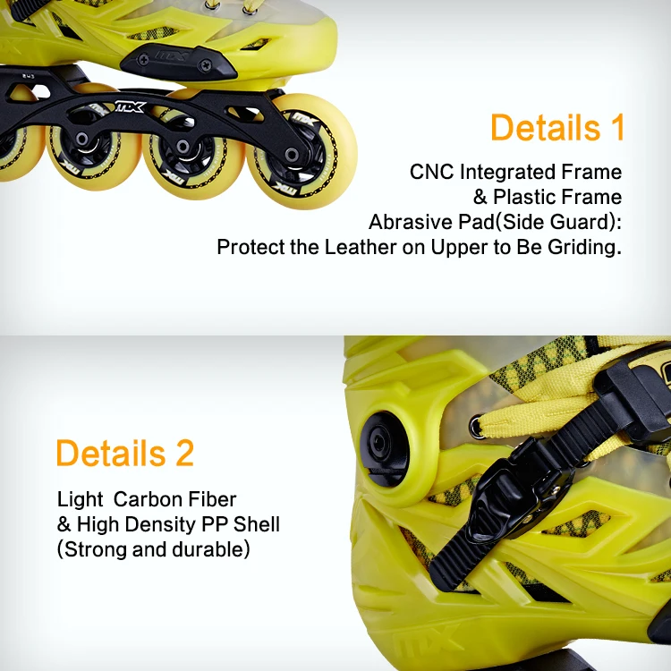 MX AFR-T high end slalom inline adult skate shoes for men and women