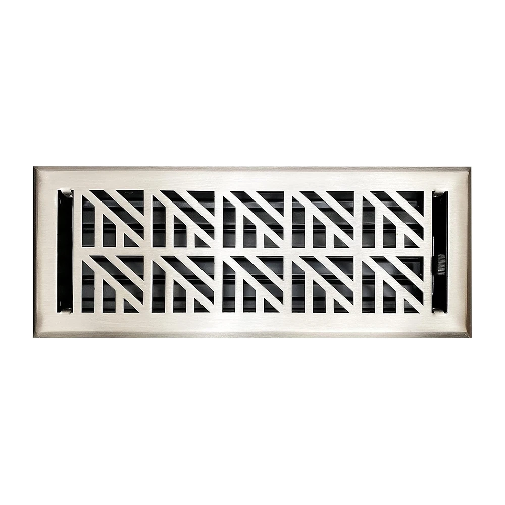 4x12 inch  Heavy Duty Floor Vent Covers Metal Damper Attached Floor Register Steel Vent Cover for Home Floor