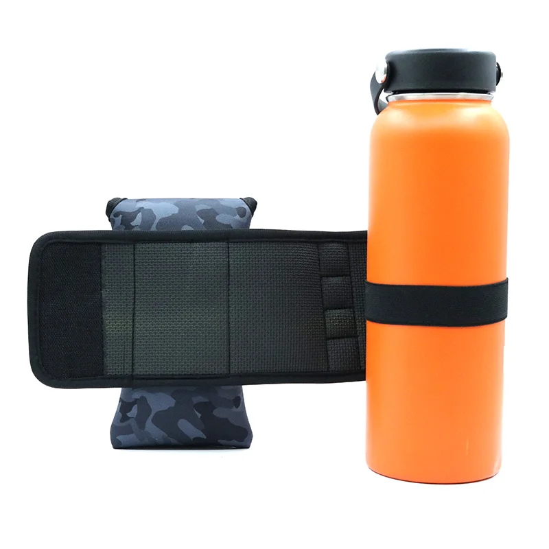 Camouflage Magnetic Water Bottle Sleeve Pouch Magnet Cup Cover with Pocket Portable Gym Mate Non slip  Neoprene Key Phone Bags