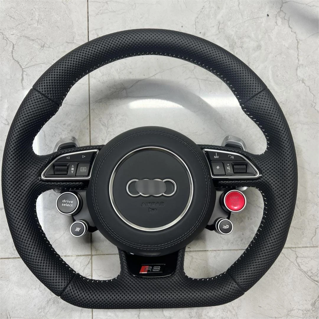 Private customization Audi Sport Steering wheel Real Forged Carbon Fiber Steering Wheel for A4 A5 S4 RS4 Allroad Avant B7 B8 B9
