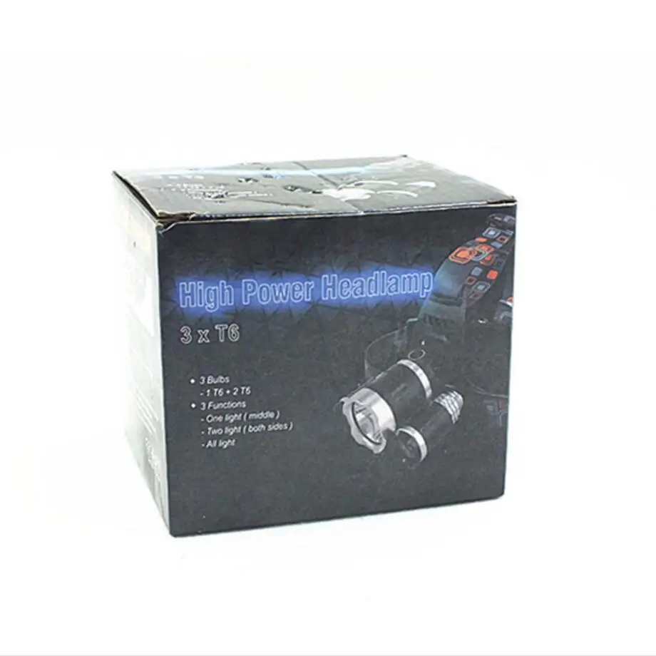 Waterproof LED Head Lamp Head Mounted Flashlight for Camping Fishing Hunting or Outdoor Works at Night