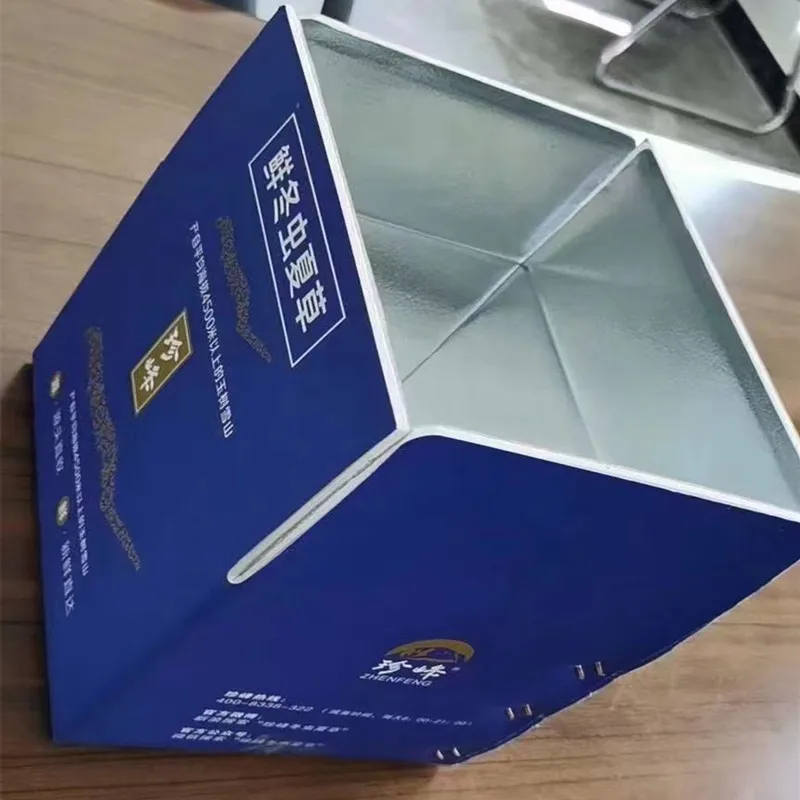 Custom Logo 1/6 Carton box fish vegetables styrofoam insulated shipping boxes for transporting frozen food