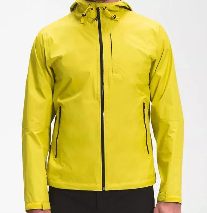 Outdoor Colourful Durable Water Repellent Men Jacket with Adjustable Cap