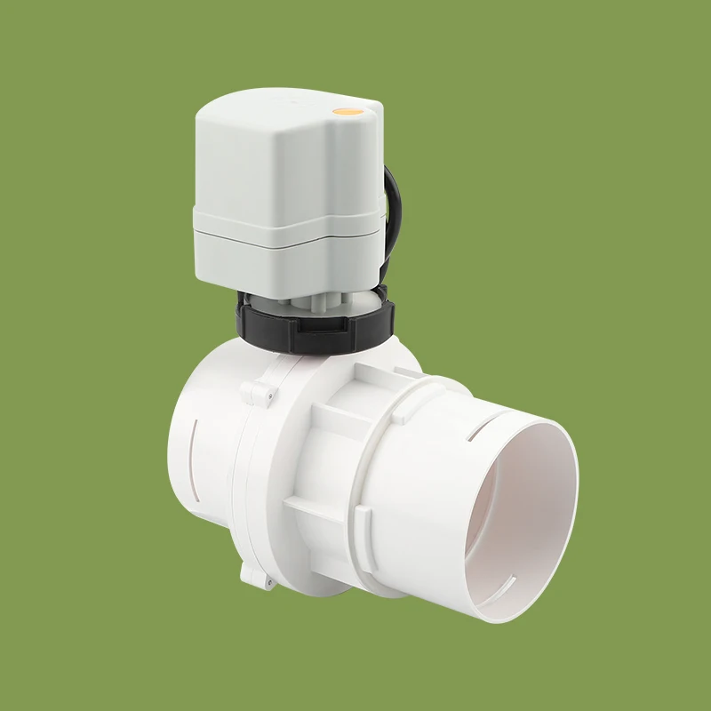 Electric HVAC System Duct Blocking Valve Gas ODM Normal Temperature Home Kitchen Air UPVC Other Valves Clip-on Regulating 75mm