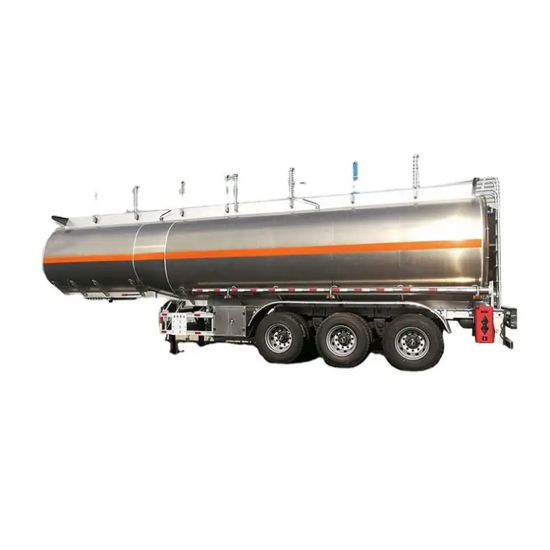 Hot New Used 3/4 Axle Gas 50cbm Tank Trailers Petrol Gasoline Transport Trailer Oil Fuel Water Tankers Semi Trailer