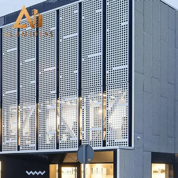 Solid Perforated Laser Cut Metal Facade Decorative Carved Aluminum Wall Panel