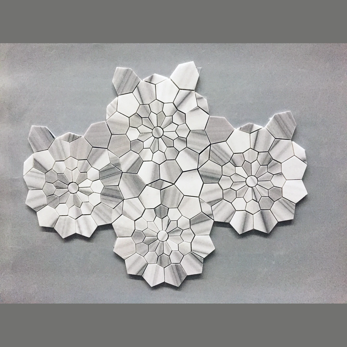 Marble Honed backsplash mosaic ties cheap polished stone murals