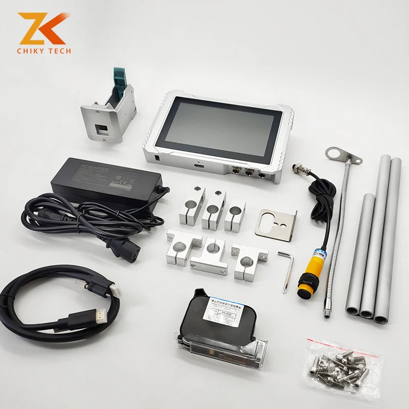 Customized 12.7mm 25.4mm 600dpi Fast Dry Tij Online Industrial Portable Inkjet Printer Qr Code Date