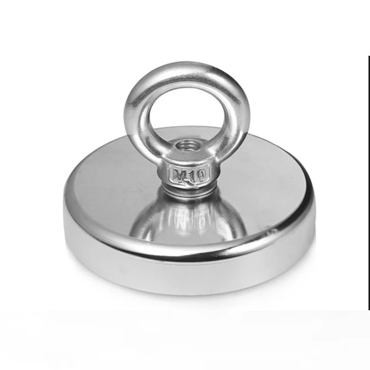 D120 Super Strong Powerful Magnet Fishing Magnet with Eyebolt Pulling Force Salvage pot Magnetic