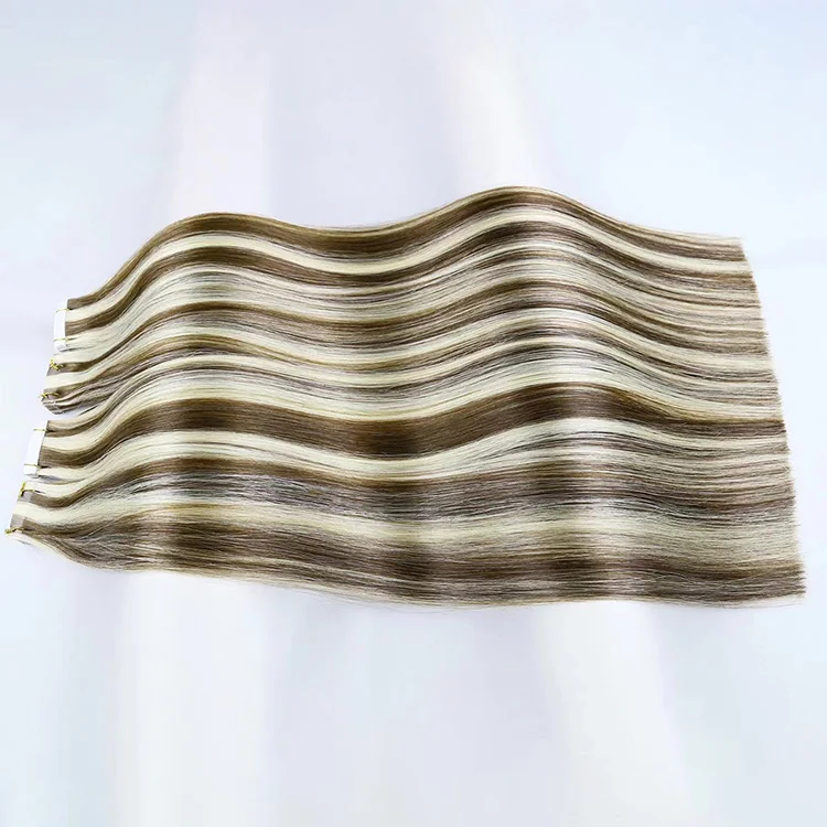 New Arrival Natural 100% Russian Human Hair Invisible Remy Human Extension Tape In Human Hair Extensions