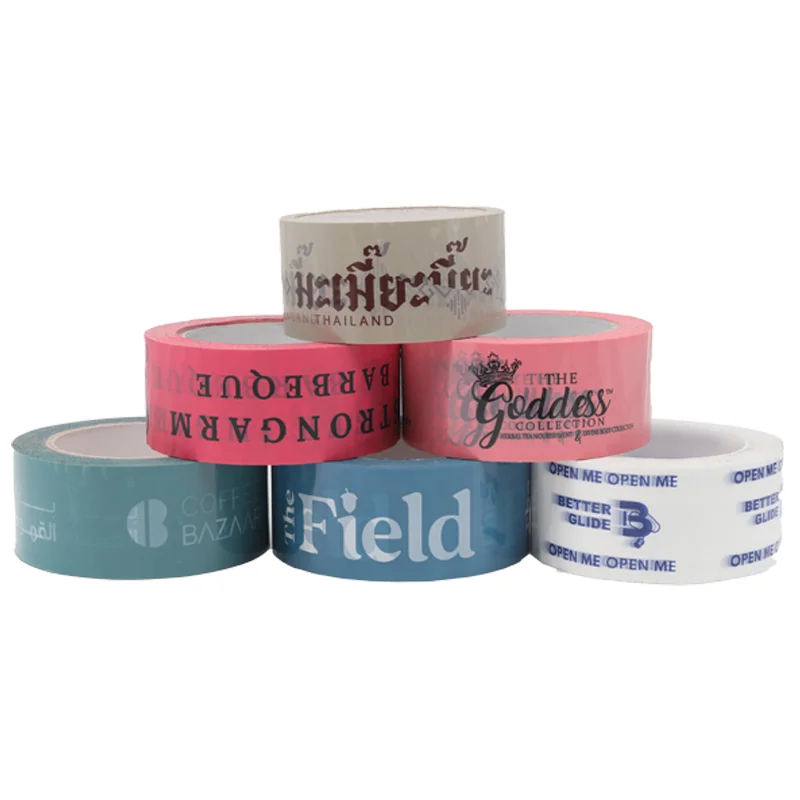 China wholesale brown colored carton sealing bopp packing tape adhesive package parcel tape