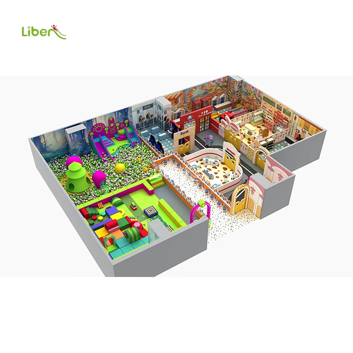 Customized  Liben Playground Entertainment with Ball Pool
