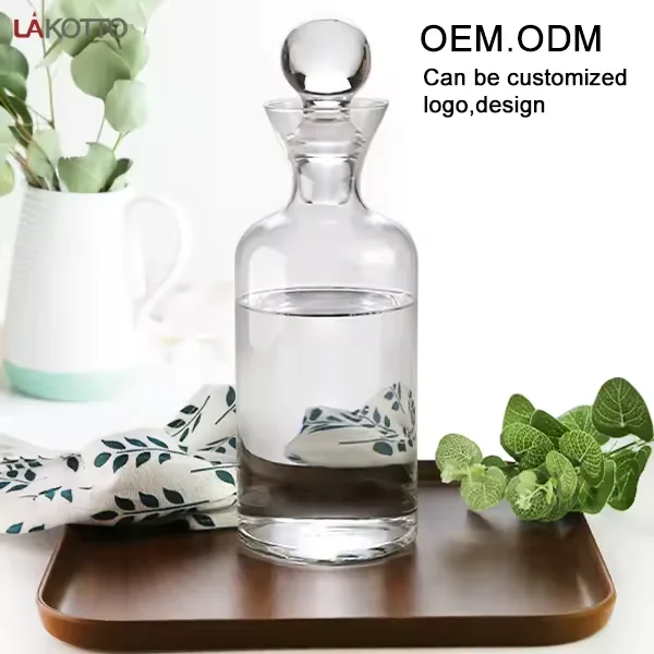 1200ml Artificial Wine Bottle Creative Slant Stand Set Crystal Wine Creative Wine Glasses Whiskey Set Alcohol beverage decanter