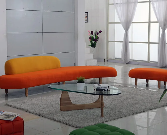 Nordic style sofa furniture modern living room lobby simple curved sofa relax area