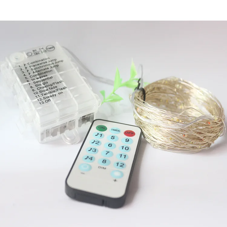 Fairy Sound Activated Music String Lights Battery Operated 16.5 FT 12 Lighting Modes Waterproof Twinkle Lights