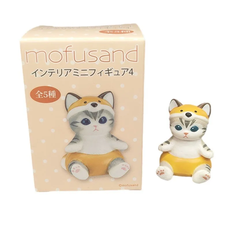 Mofusands слепые коробки кошка коала енот лиса барана Животные Мини ПВХ фигурки Набор для настольного декора коробка-сюрприз детей