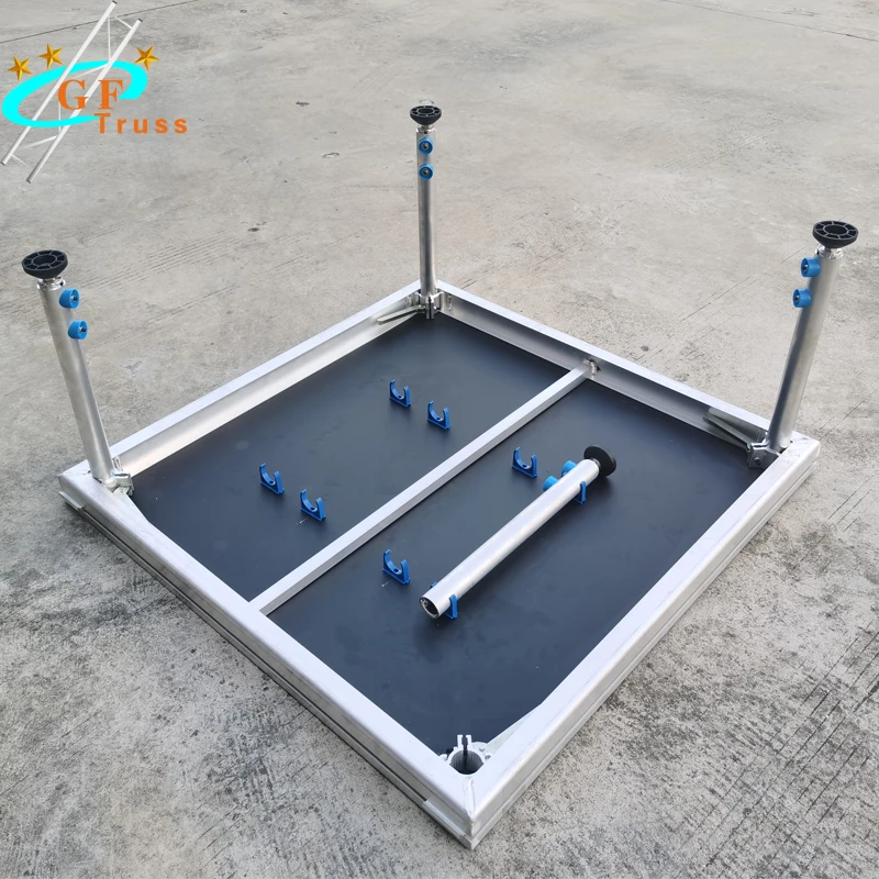 Strong Aluminum Stage Light Weight Concert Stage Platform Table Stage with Clips