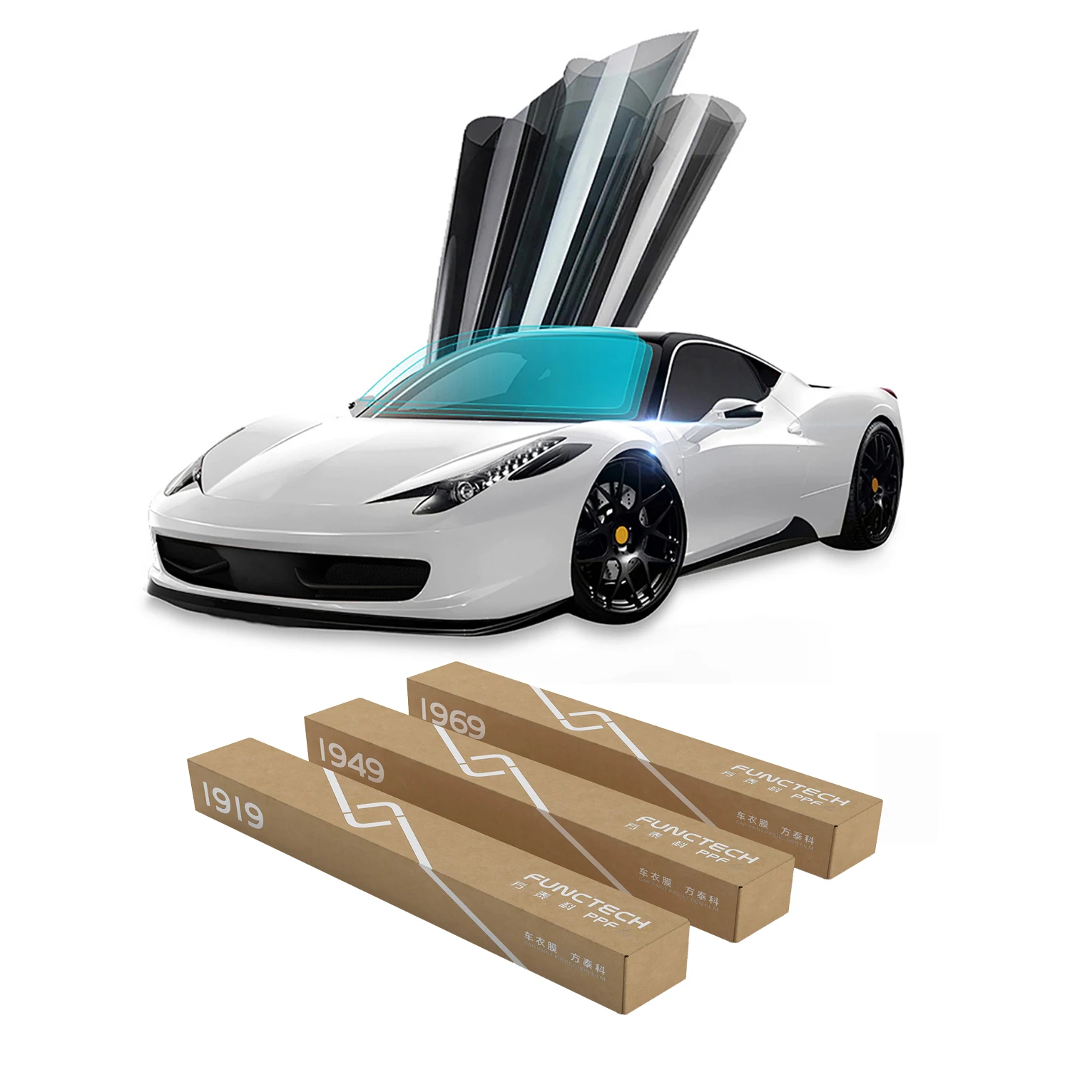 Reliable 8 Year Warranty Transparent Car Film with 7.5mil Thickness