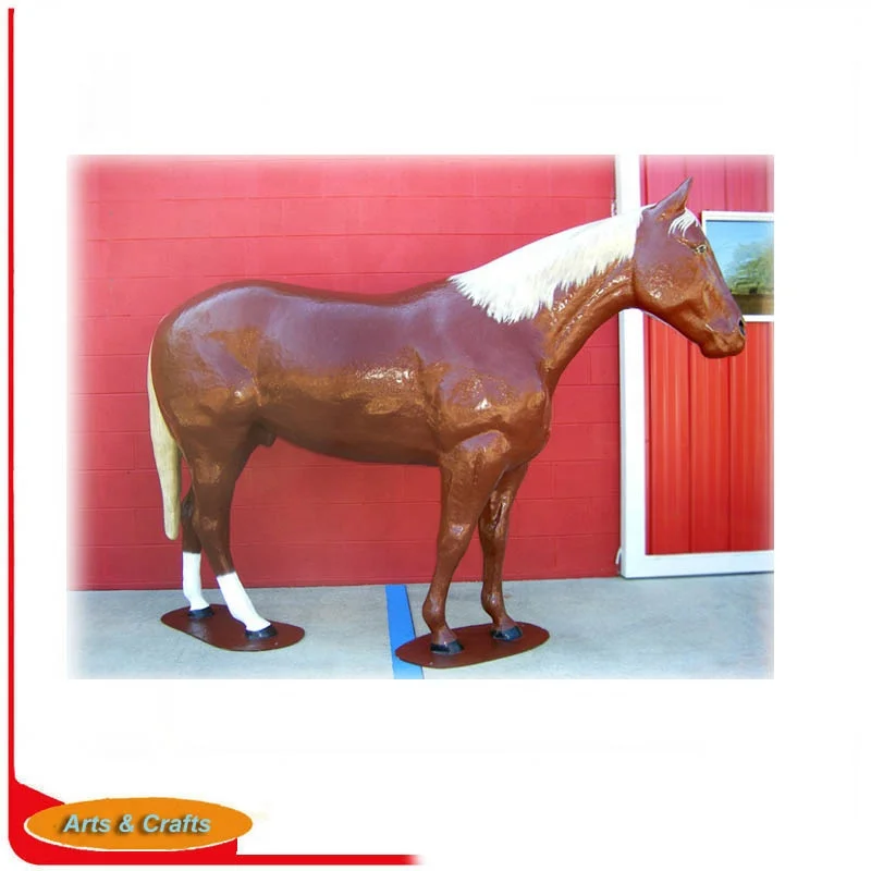 China Factory Sale Life Size Fiberglass Polyresin horse Statue