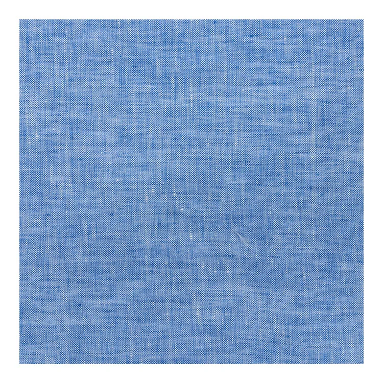 Two Tone 14S 140CM width Yarn Dyed Demin Pure Linen Fabric Wholesale