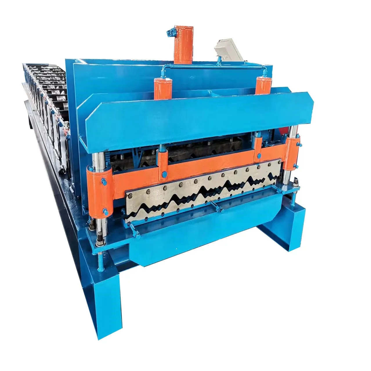 Aluminum Factory Customized Nigeria Top Sale Glazed metal roof Metcopo Tile Roll Forming Machine Building Material Machinery