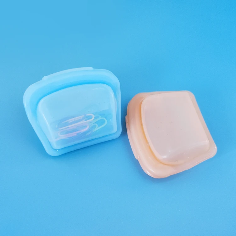 Airtight Medicine Pouch Fresh Keeping Reusable Silicone Pill Storage Bag 80ML 50ML
