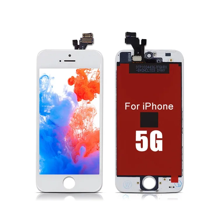 China Manufacturers Cell Mobile Phone Spare Parts Mobile Phone Screen for iPhone 5 LCD Display