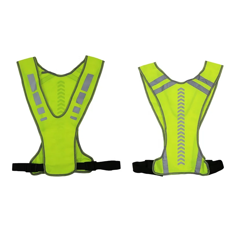 Reflective Vests Unisex Outdoor Sport Vest Safety High Visibility Night Riding Running Cycling Hiking Motorcycle Safety Gear