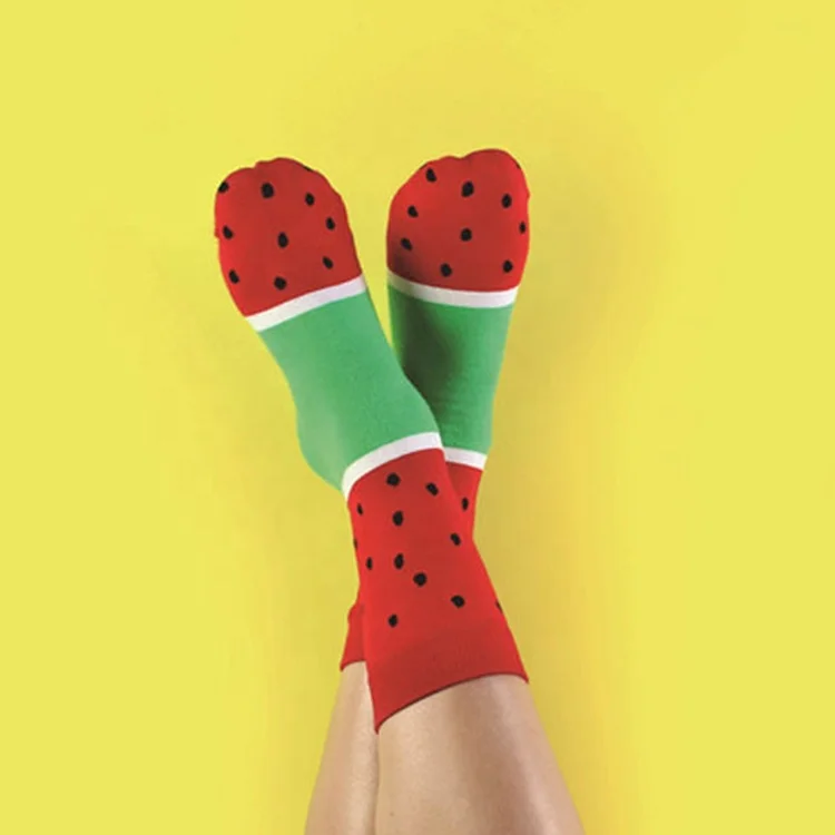 Funny Popsicle men women casual chocolate strawberry fancy socks