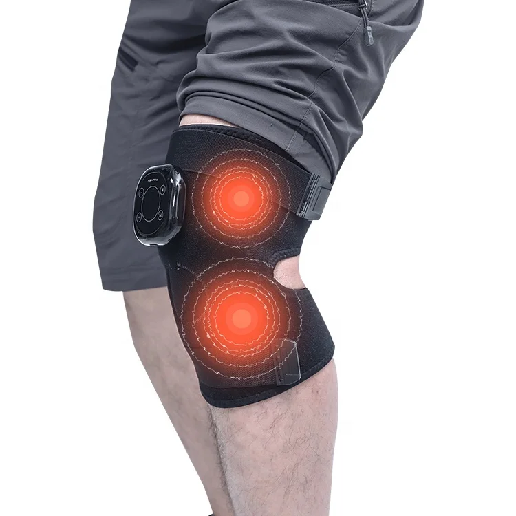 Support Pain Relief Vibrating Heating Electric Knee Massager Physical Therapy Equipments Timing Control Heated Knee Massager