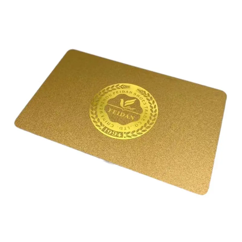 Proper Price High Quality PVC Plastic Business Cards Gold Gift Card Golden Gift Cards
