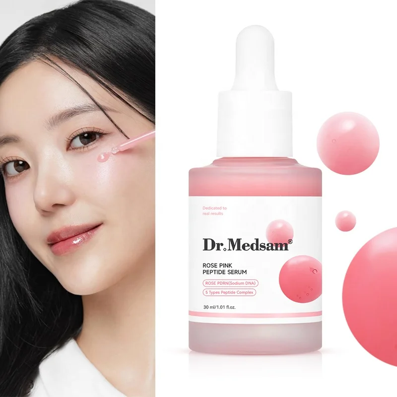 Korean Niacinamide Salmon DNA Moisturizing Firming Pore Skincare Rose Pink Glow Peptide Serum