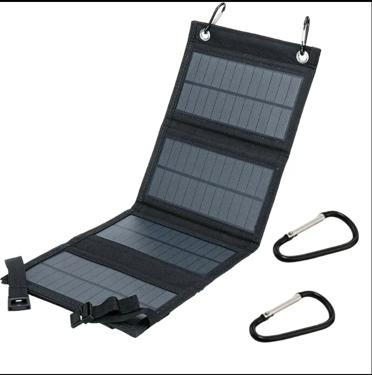 60W Foldable Solar Panel Battery Charger For Portable Power Station Solar Generator Smartphone Tablet Laptop For Home Camping