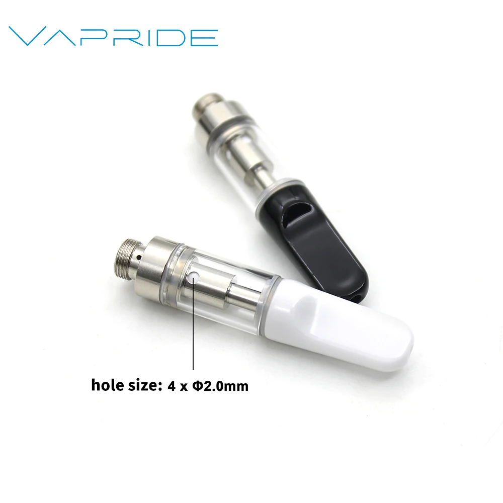 New trend vaper carts vapride 0.5ml 1ml ceramic coil vaporizer glass tank 510 cartridge