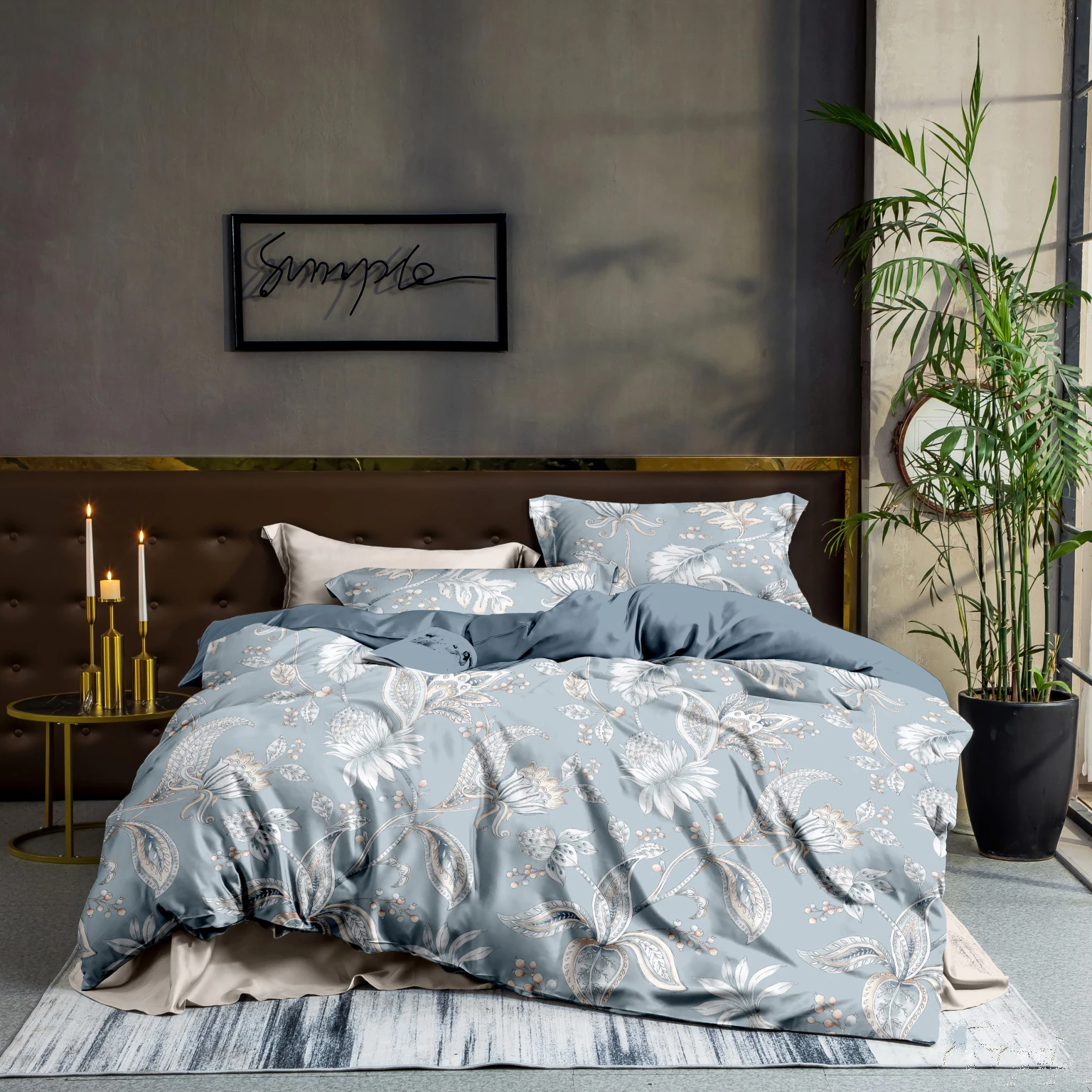 Hot Selling Lyocell Bed Quilt Cover Set Modal Bed Linen Guangzhou Sheets for Bed