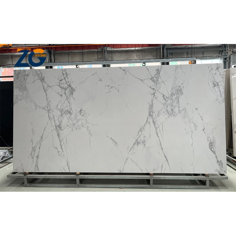 ZGSTONE Wholesale Artificial Stone 1600x3200mm Green Sintered Stone Porcelain Tile Large Slab Sintered Stone For Background