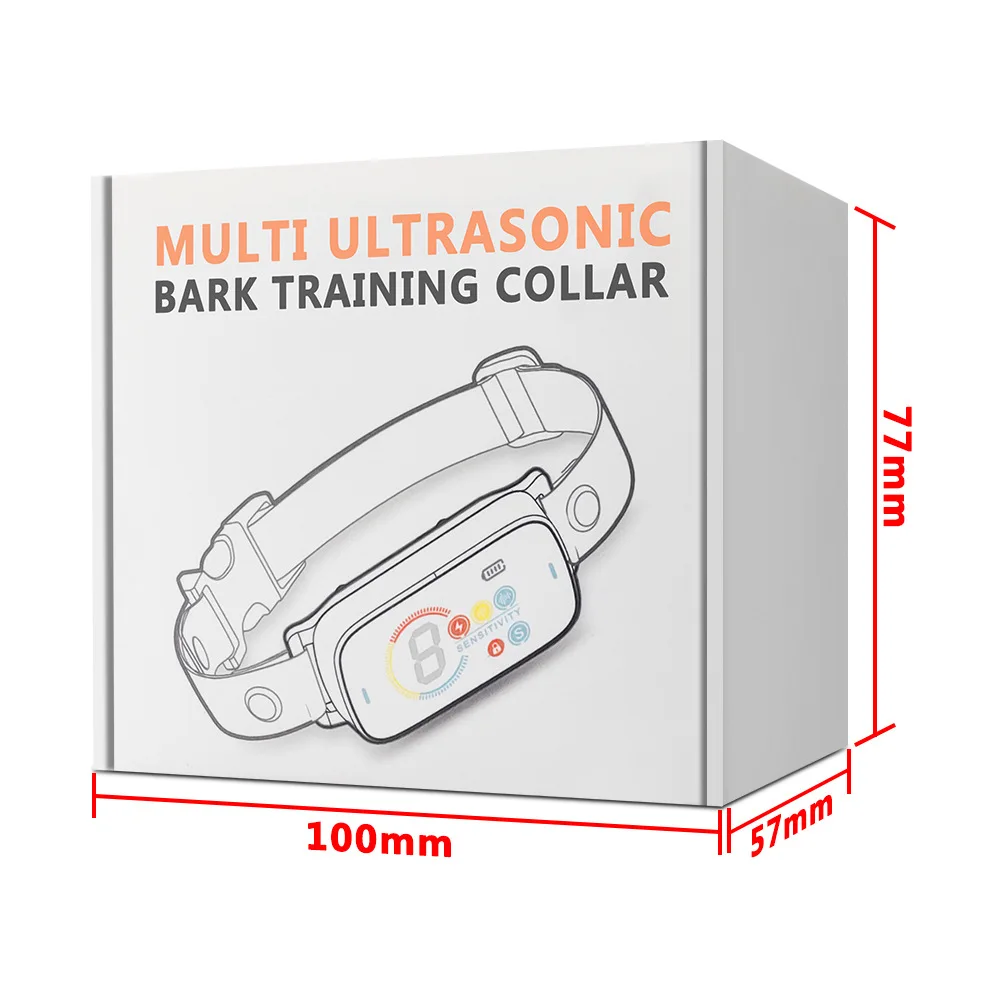 Rechargeable Anti Barking Device Pet Products Stop Barking Dog Shock Repeller Training Anti Bark Control Collar