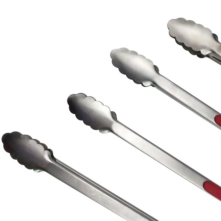Factory direct BBQ barbecue clip Stainless steel food tongs