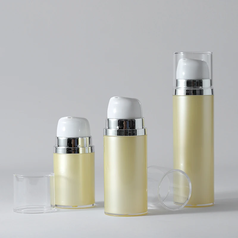 Custom 45ml 65ml 100ml White Black Vacuum Cosmetic Lotion Serum Face Cream Foundation Airless Pump Bottle