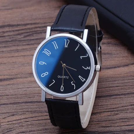 PUSHI JEWELRY High quality watch strap genuine leather top quality quartz watches pu leather watch bands quick delivery